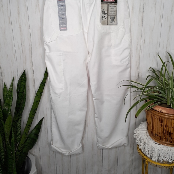 SOLd! Handpainted White Dickies Painters Pants - Picture 4 of 8